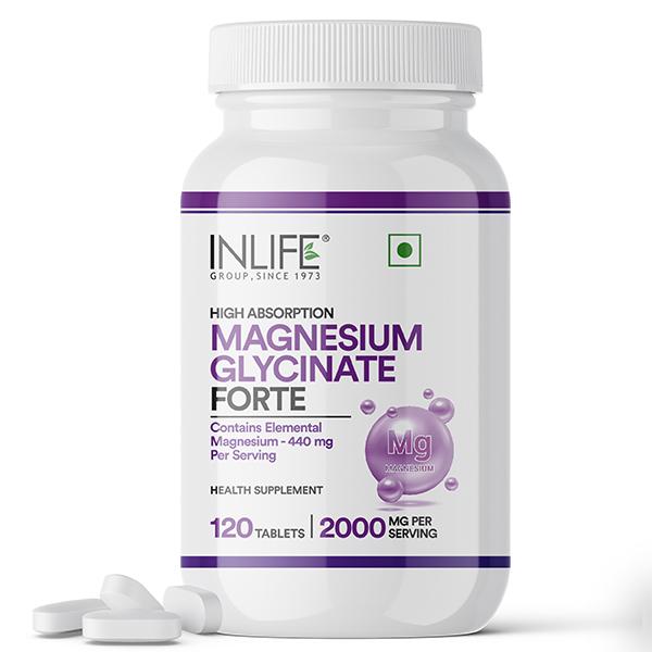 Netmeds | INLIFE Magnesium Glycinate Forte 2000 mg Tablet 120's