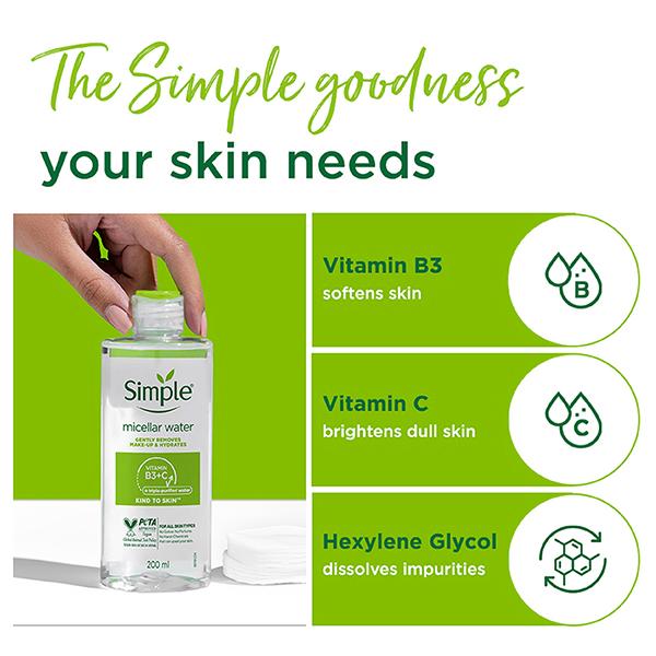 Simple KTS Micellar Water 100 ml - Make Up Removers