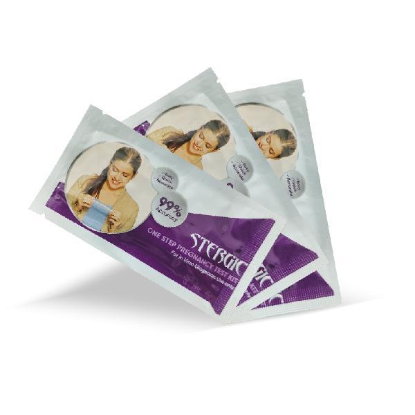 STERGIC One Step Pregnancy Test Kit 3's - Test Strips & Lancets