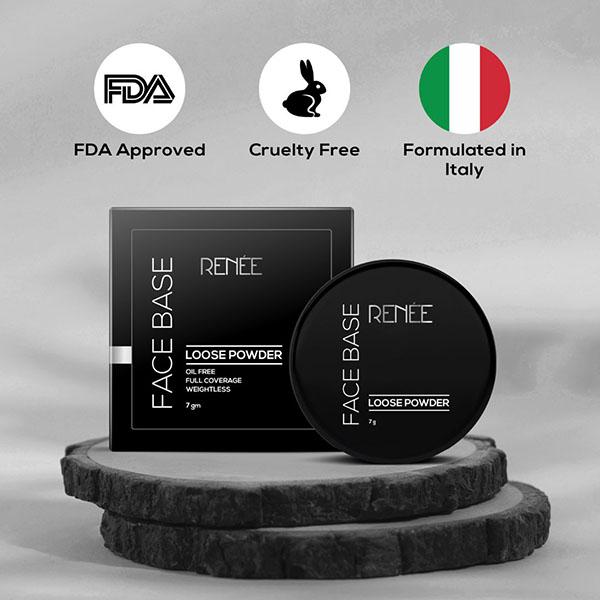 RENEE Face Base Loose Powder - Translucent 7 gm - Loose Powder