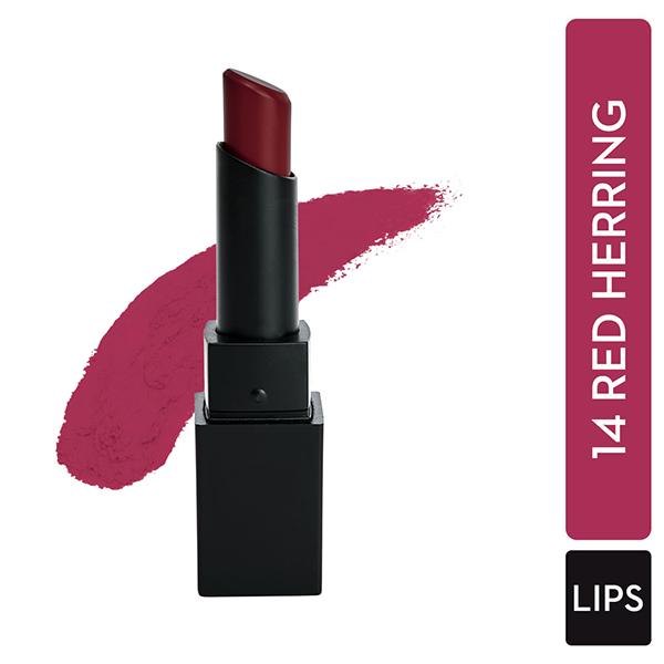 Netmeds | SUGAR Cosmetics Nothing Else Matter Longwear Lipstick - 14 Red Herring (Raspberry Pink Reddish Pink) 3.2 gm