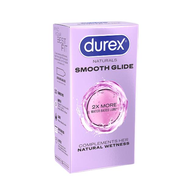 Durex Smooth Glide Condoms for Men 10's