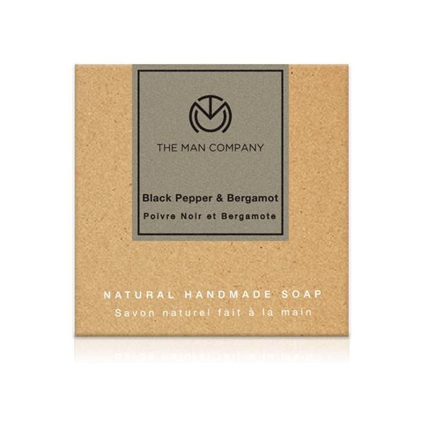 Netmeds | The Man Company Soap Bar - Black Pepper & Bergamot 125 gm