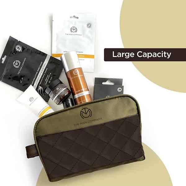 The Man Company Gentlemans Grooming & Shaving Pouch for Men 150 ml - Facial Kits