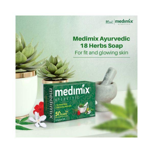 Medimix Ayurvedic Classic 18 Herbs Soap 125gm each 5's - Soaps