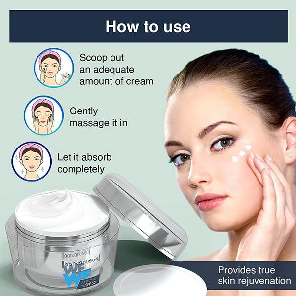 Aryanveda Whitofair SPF 50 Face Cream 50 gm - Day Cream