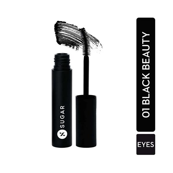 SUGAR Cosmetics Uptown Curl Lengthening Mascara - 01 Black Beauty (Black) 5 gm - Mascaras