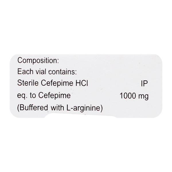 CEFTAPIME 1gm Injection 1's - Bacterial Infections-Cep