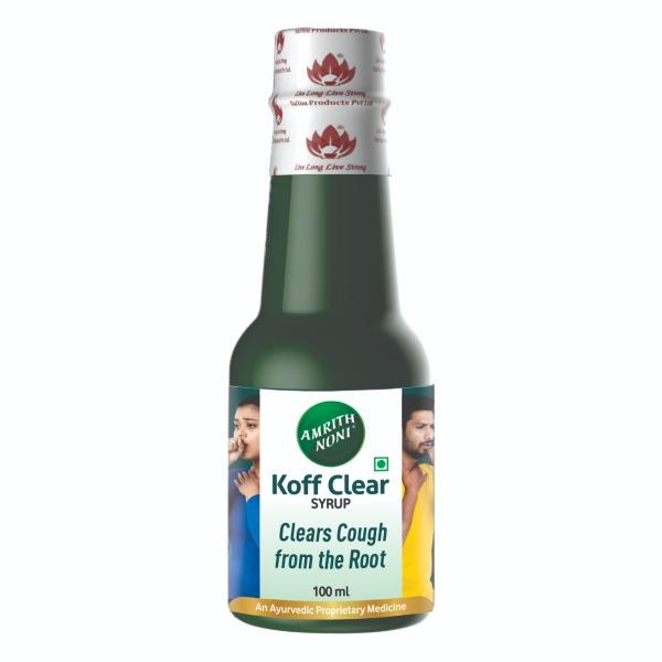 Amrith Noni Koff Clear Syrup 100 ml - Cough & Cold (Ayush)