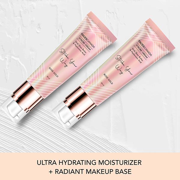 Facescanada Strobe Cream with Shea Butter & Hyaluronic Acid Strobe Your Way Rose-Gold 30ml - Face Moisturizers