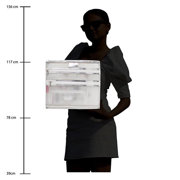 Colorbar Mesh Pouch - (Set Of Three) 1's - Makeup Bags & Cases