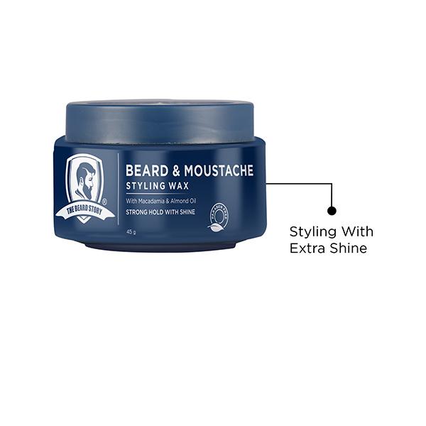 The Beard Story Beard & Moustache Styling Wax 45 gm - Beard Wax