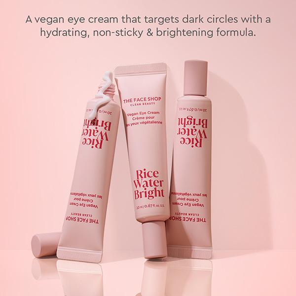 The Face Shop Rice Water Bright Vegan Eye Cream 20 ml - Under Eye Creams & Serums
