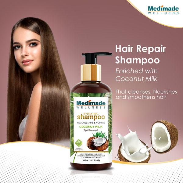 Medimade Hydrating Shampoo With Coconut Milk (Pack of 2) 1's - Shampoos