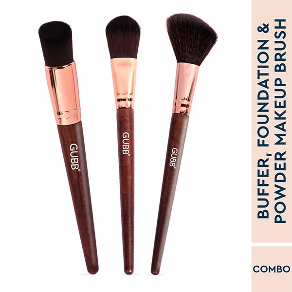 Netmeds | Gubb Buffer Brush, Foundation Brush & Powder Brush 1's