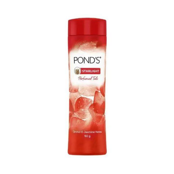 Netmeds | Pond's Starlight Perfumed Talc Powder, Orchid & Jasmin Notes 50 gm