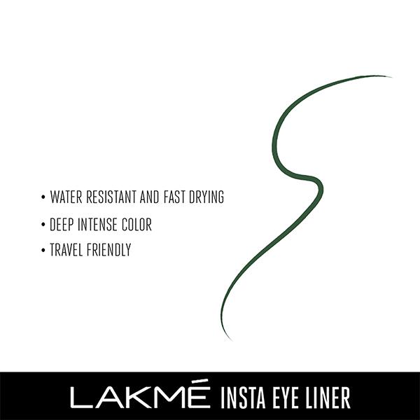 Lakme Ultimate Glam Eye Liner, Semi Matte, Green, 9ml - Eyeliners