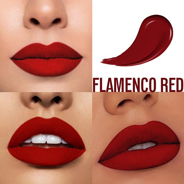 Charmacy Milano Stunning Longstay Liquid Lip (Flamenco Red) 5.6 ml - Liquid Lipsticks