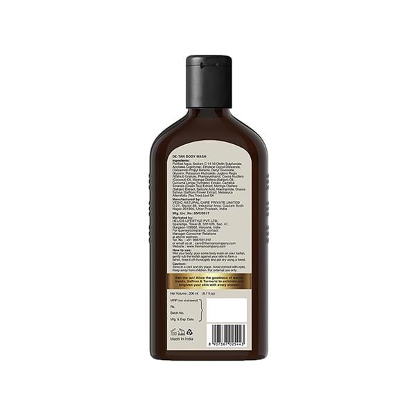 The Man Company De-tan Body Wash With Saffron- Turmeric & Walnut for Skin Brightening 200 ml - Shower Gels & Body Wash