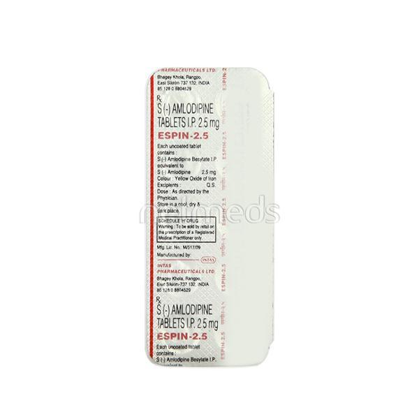 Espin 2.5mg Tablet 10'S - Hypertension-Cal