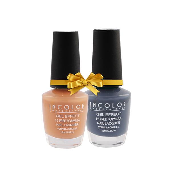 Incolor Gel Effect Matte Nail Enamel Combo 21 Pack Of 02 (101-84) 15 Ml - Nail Polish