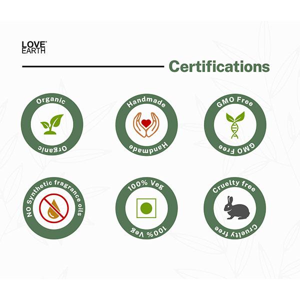 Love Earth Body Wash Tea Tree Tulsi for Moisturising Skin with Anti-bacterial Properties 100 ml - Shower Gels & Body Wash