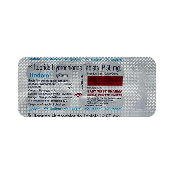 Netmeds | Itodom 50mg Tablet 10'S
