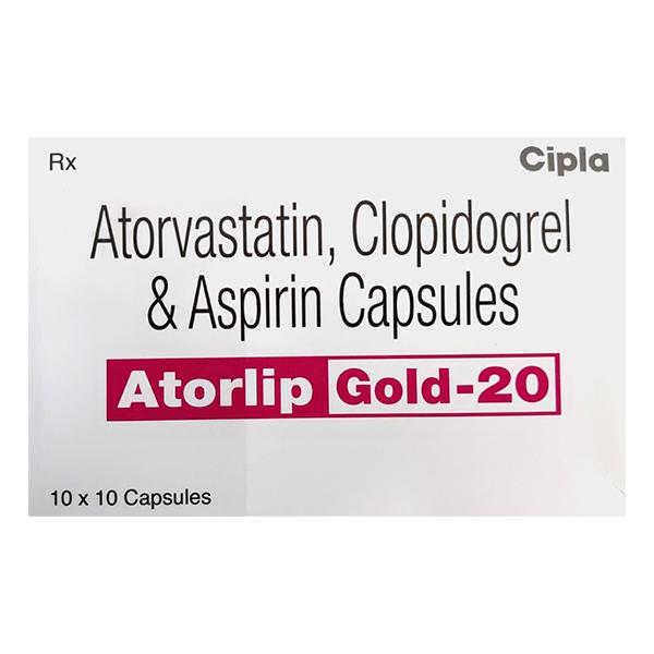 ATORLIP GOLD 20 Capsule 10's - High Cholesterol-Dys