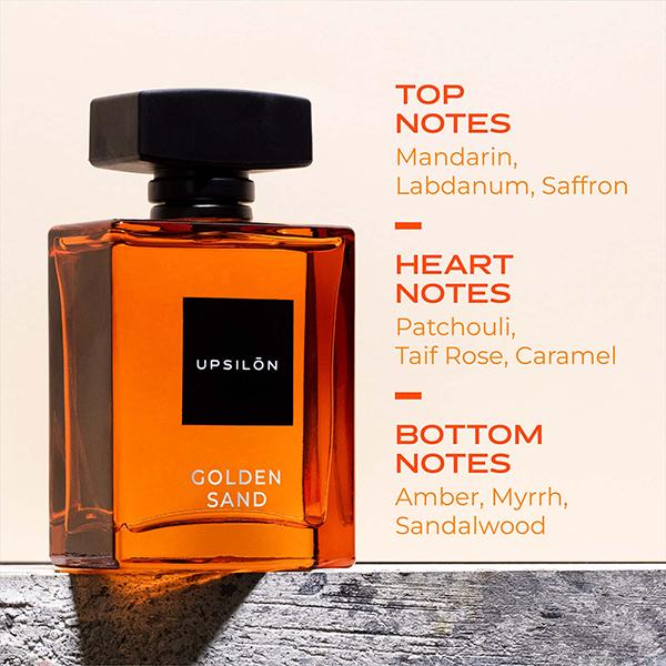 UPSILON Golden Sand Long Lasting Eau De Parfum for Men 1's - Men Perfumes (Edt/Edp)