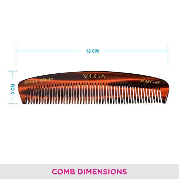 Vega Pocket Comb (HMC - 43) 22 gm - Hair Combs