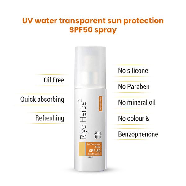 Riyo Herbs Sun Protection SPF 50 Spray 100 ml - Body Sunscreen