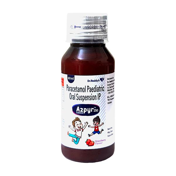 AZPYR STRAWBERRY FLAVOUR 250 Suspension 60ml - Fever-Ana