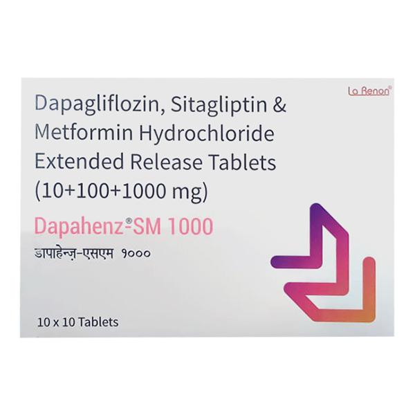 DAPAHENZ SM 1000 Tablet 10's - Diabetes-Ant