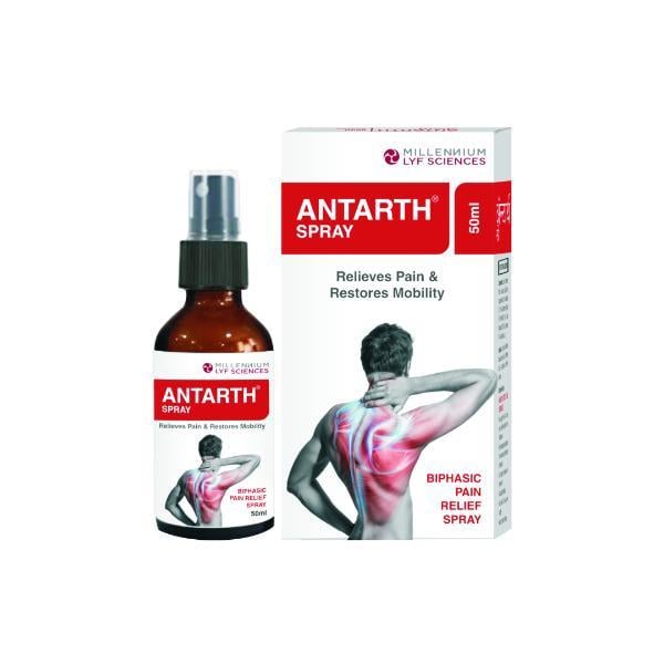 Netmeds | Millennium Lyf Sciences Antarth Biphasic Pain Relief Spray 50 ml