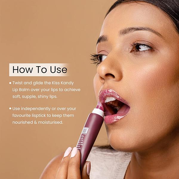 Swiss Beauty Kiss Kandy Lip Balm With Olive Oil, Shade - Mulberry 10 ml - Lip Balms