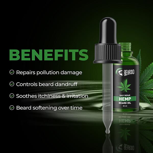 Beard Daily Repair Beard Oil - Hemp 30 ml - Beard Oil