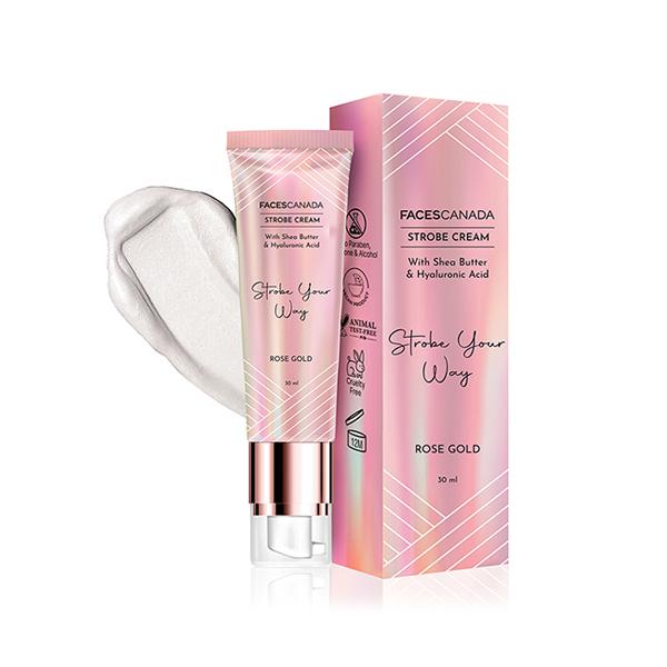 Facescanada Strobe Cream with Shea Butter & Hyaluronic Acid Strobe Your Way Rose-Gold 30ml - Face Moisturizers