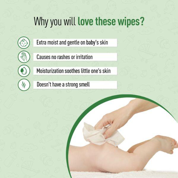 BodyGuard Premium Baby Wet Wipes with Aloe Vera Extract (Pack of 2 x 72's) - Diapers & Wipes