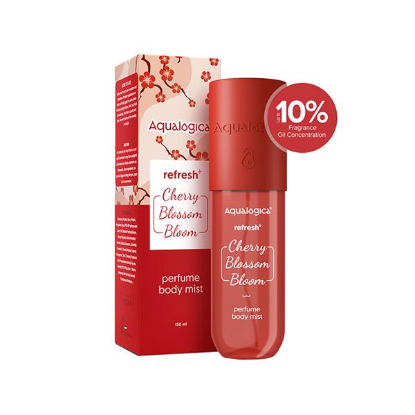 Aqualogica Refresh+ Perfume Body Mist - Cherry Blossom Bloom 150 ml - Body Mist/Spray