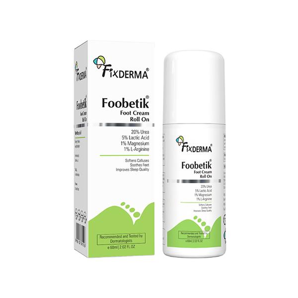 Fixderma Foobetik Foot Roll On For Dry & Cracked Heels Helps Repair and Moisturise Cracked Heels 60 ml
