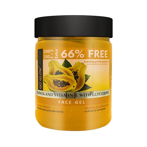 Netmeds | Berina Go Glow By Berina Papaya & Vitamin E with Glycerine Face Gel 500 ml