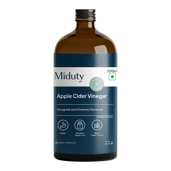 Netmeds | Miduty Apple Cider Vinegar -Stevia Liquid 500 ml