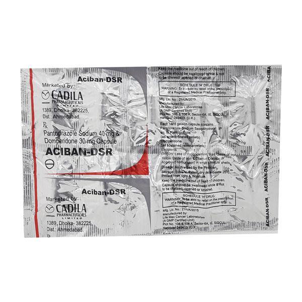 Aciban DSR Capsule 10'S - Ulcer/Reflux/Flatulence-Aaa