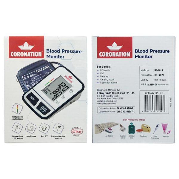Coronation Blood Pressure Monitor (BP-1012) 1's - Blood Pressure Monitors