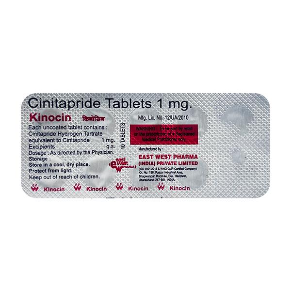 Kinocin Tablet 10'S - Gastro Intestinal Motility Disorders-GIT