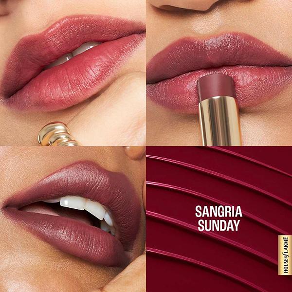 Lakme 9To5 Hya Matte Lipstick Sangria Sunday 3.6 gm - Lipsticks