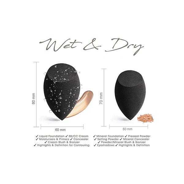 Allure Makeup Blender Sponge - Black 1's - Sponges & Applicators