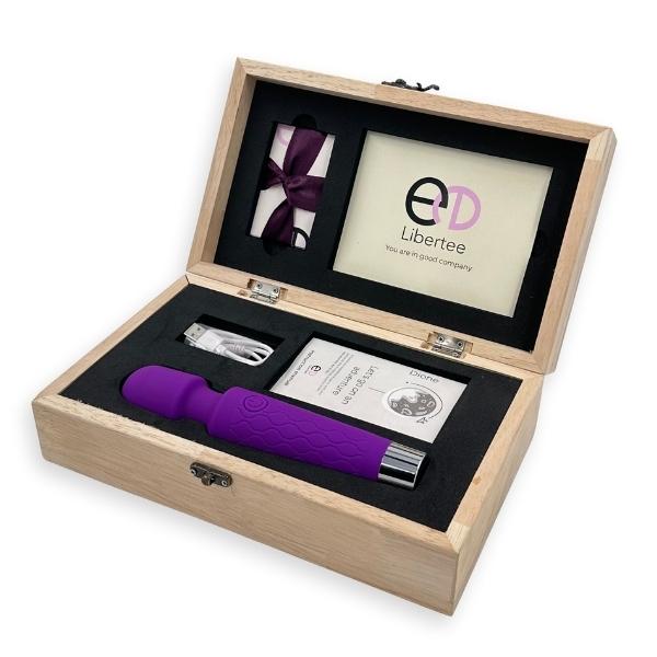 Netmeds | Libertee Body Massager Rechargeable 12 Modes Violet 1's