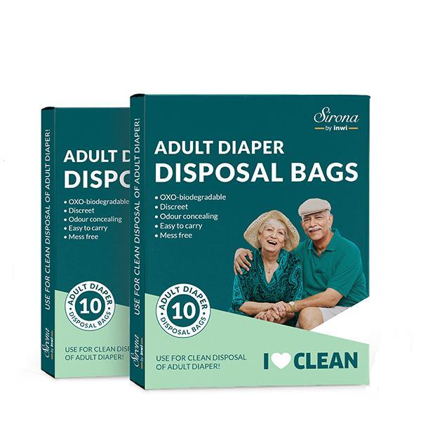Sirona Adult Diaper Disposal Bags (Pack 2 x 10's)