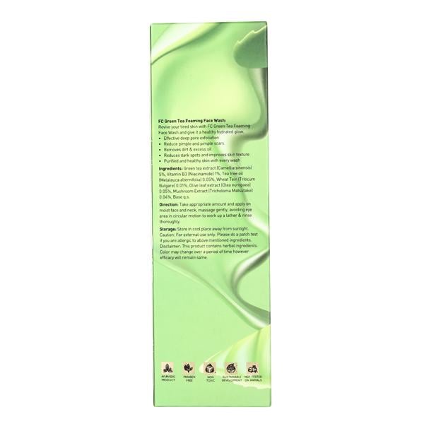 Fashion Colour Green Tea Foaming Face Wash 150 ml - Face Wash & Cleansers